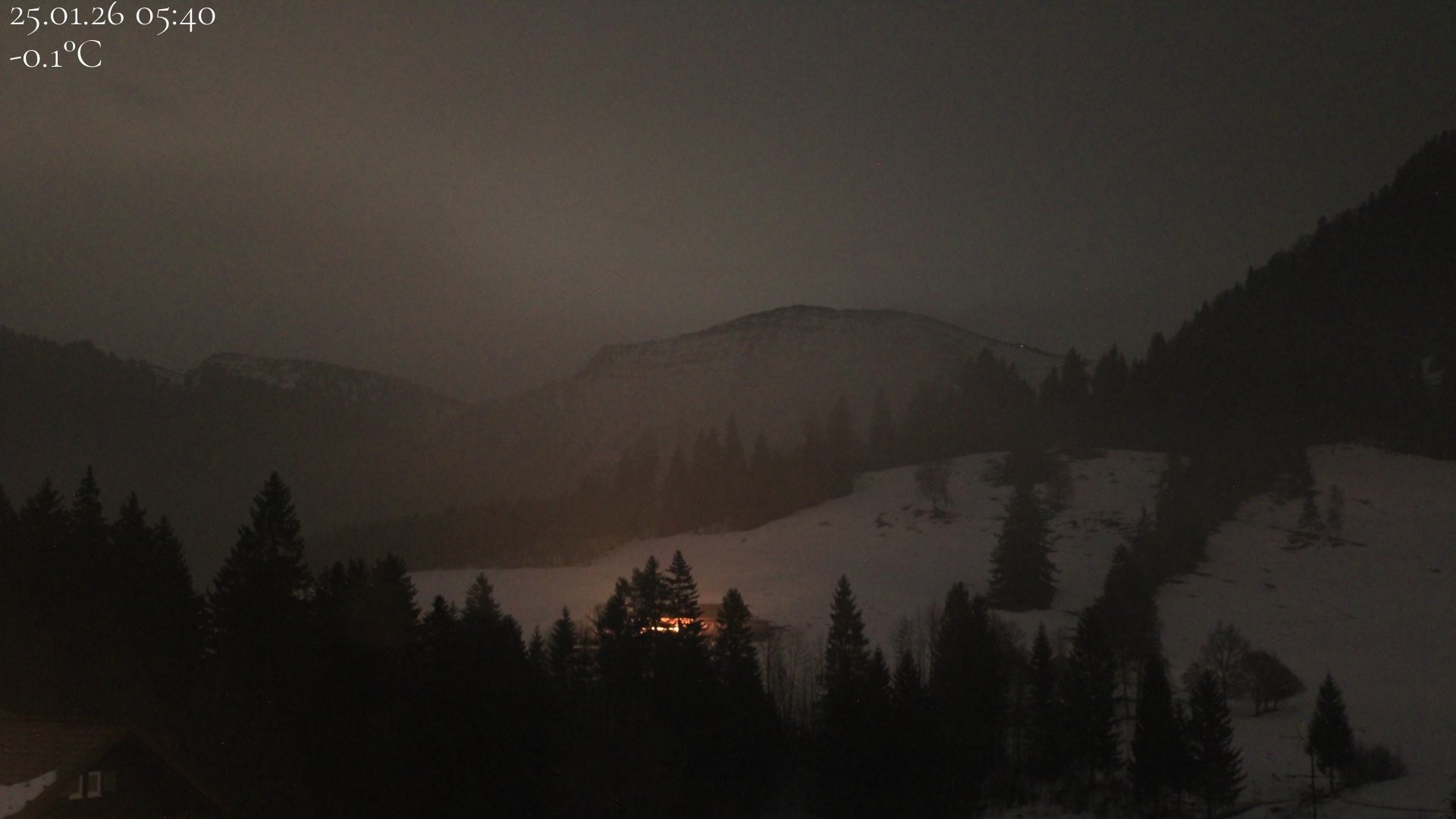 Archiv Foto Webcam Oberstaufen - Blick Hochgrat vom Biohotel Schratt