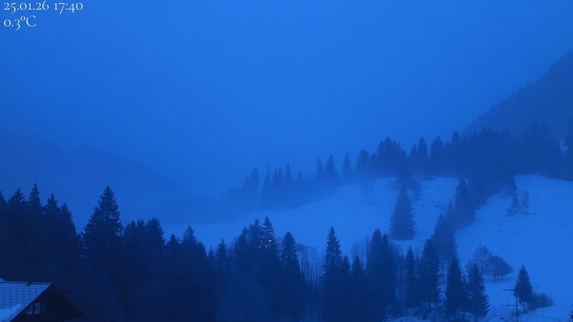Archiv Foto Webcam Oberstaufen - Blick Hochgrat vom Biohotel Schratt