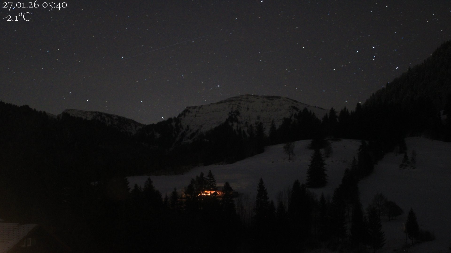 Archiv Foto Webcam Oberstaufen - Blick Hochgrat vom Biohotel Schratt