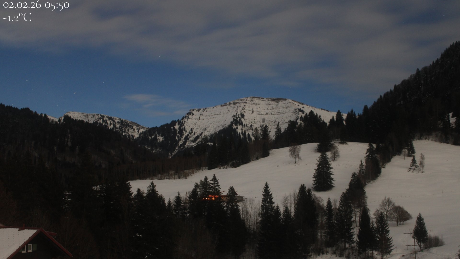Archiv Foto Webcam Oberstaufen - Blick Hochgrat vom Biohotel Schratt