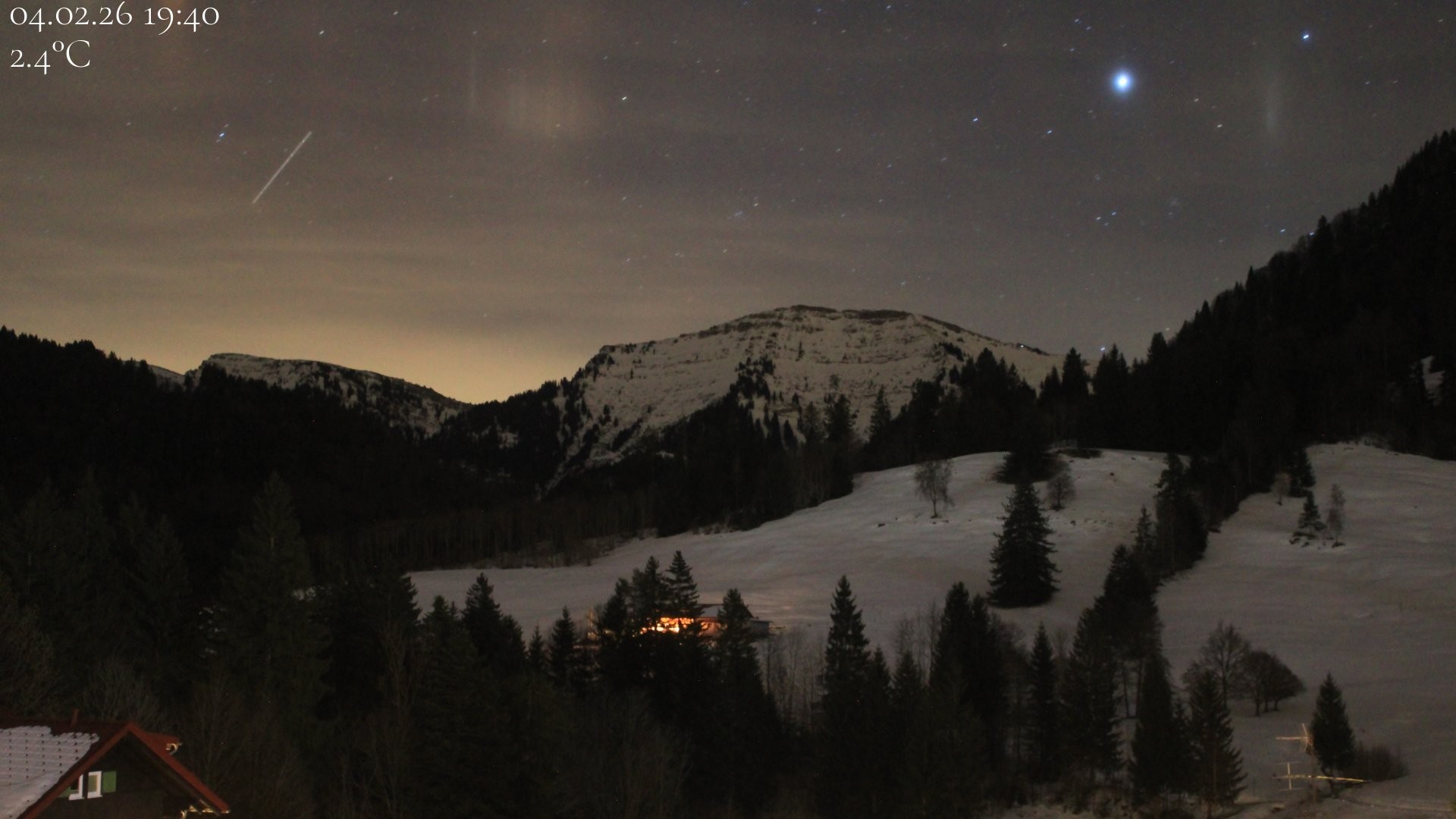 Archiv Foto Webcam Oberstaufen - Blick Hochgrat vom Biohotel Schratt