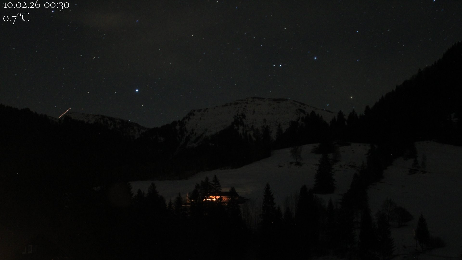 Archiv Foto Webcam Oberstaufen - Blick Hochgrat vom Biohotel Schratt