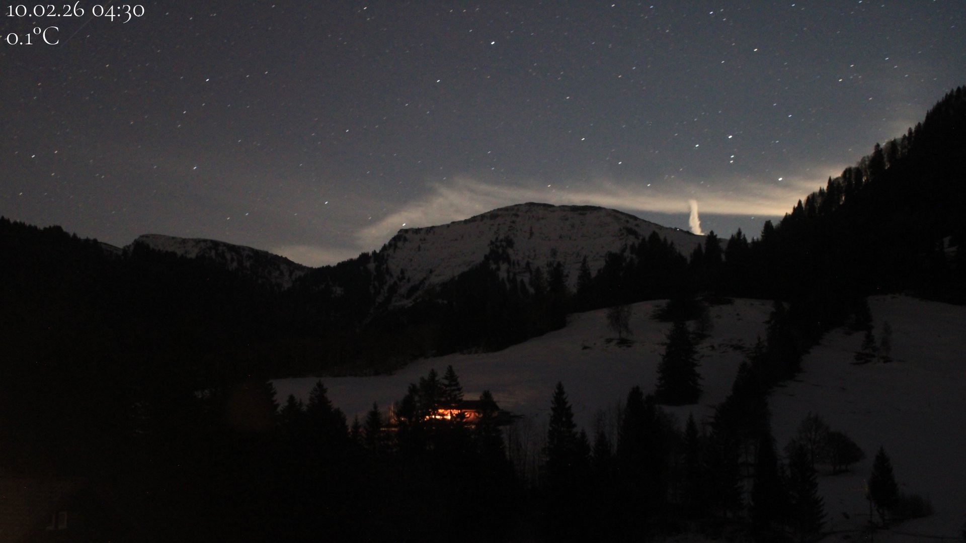 Archiv Foto Webcam Oberstaufen - Blick Hochgrat vom Biohotel Schratt