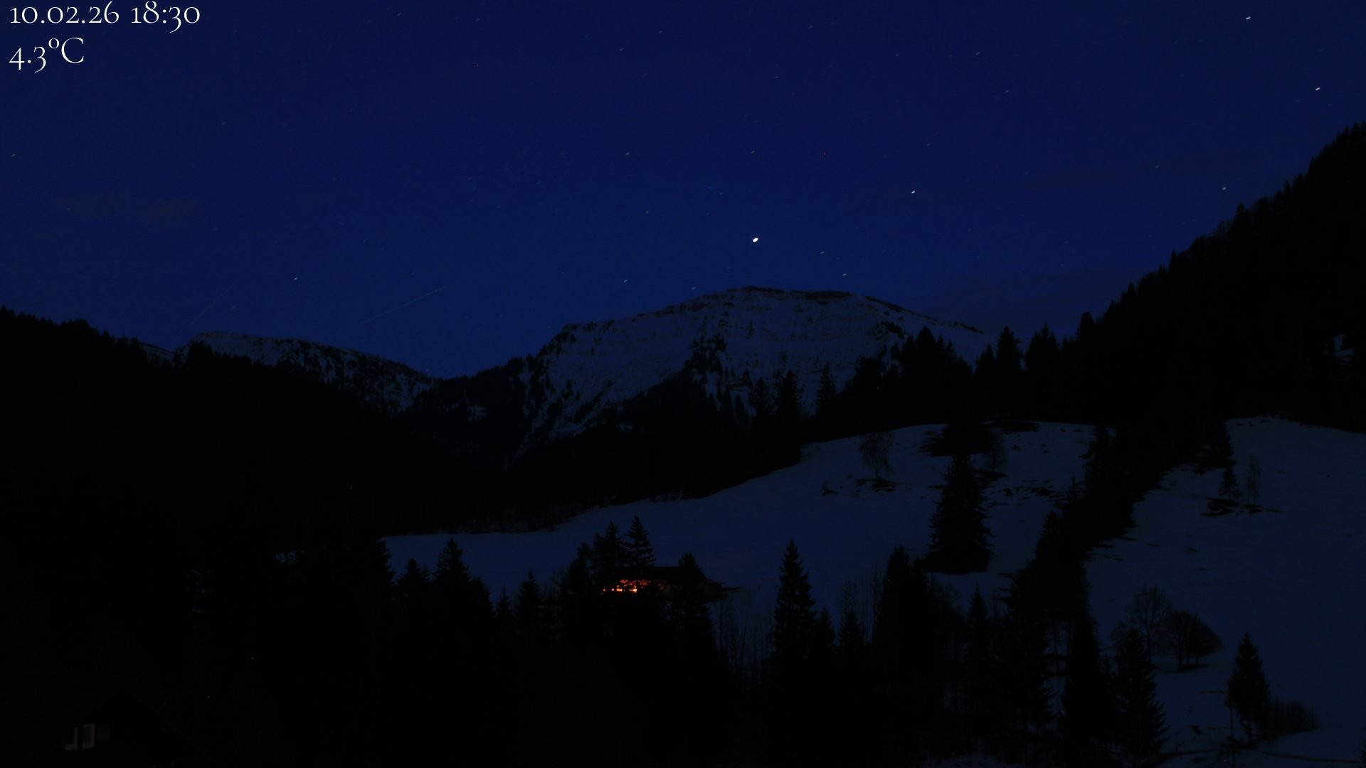 Archiv Foto Webcam Oberstaufen - Blick Hochgrat vom Biohotel Schratt