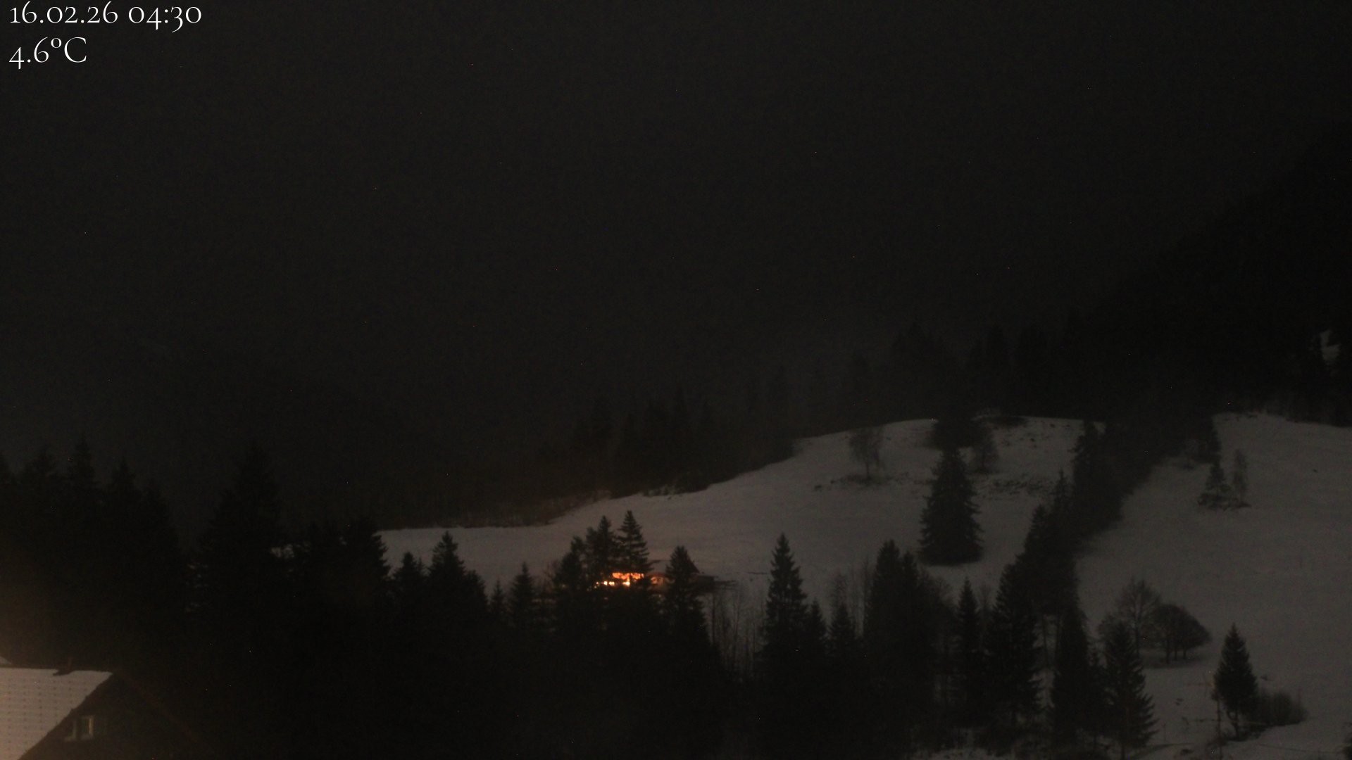 Archiv Foto Webcam Oberstaufen - Blick Hochgrat vom Biohotel Schratt