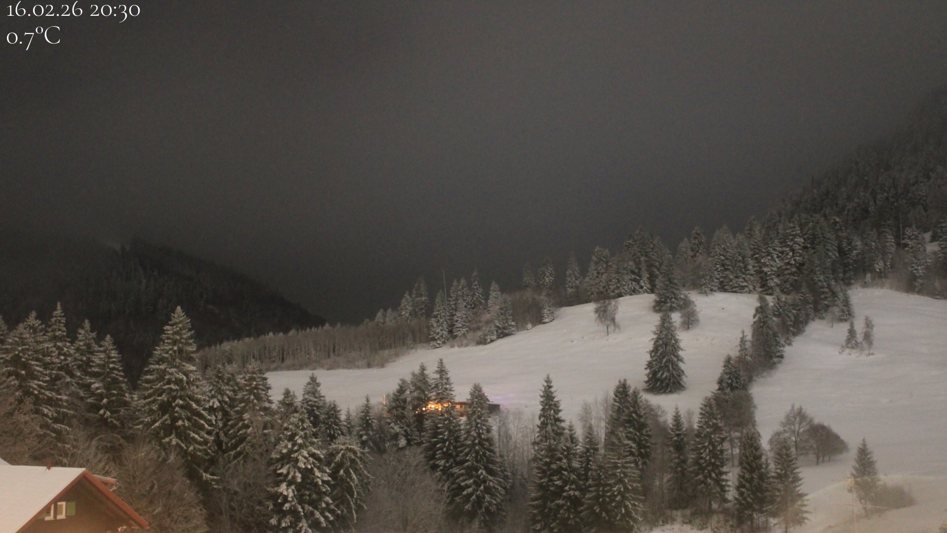 Archiv Foto Webcam Oberstaufen - Blick Hochgrat vom Biohotel Schratt