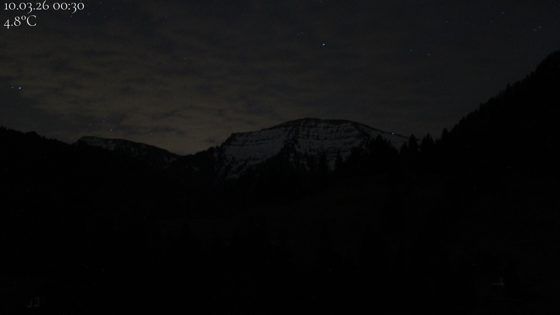 Archiv Foto Webcam Oberstaufen - Blick Hochgrat vom Biohotel Schratt