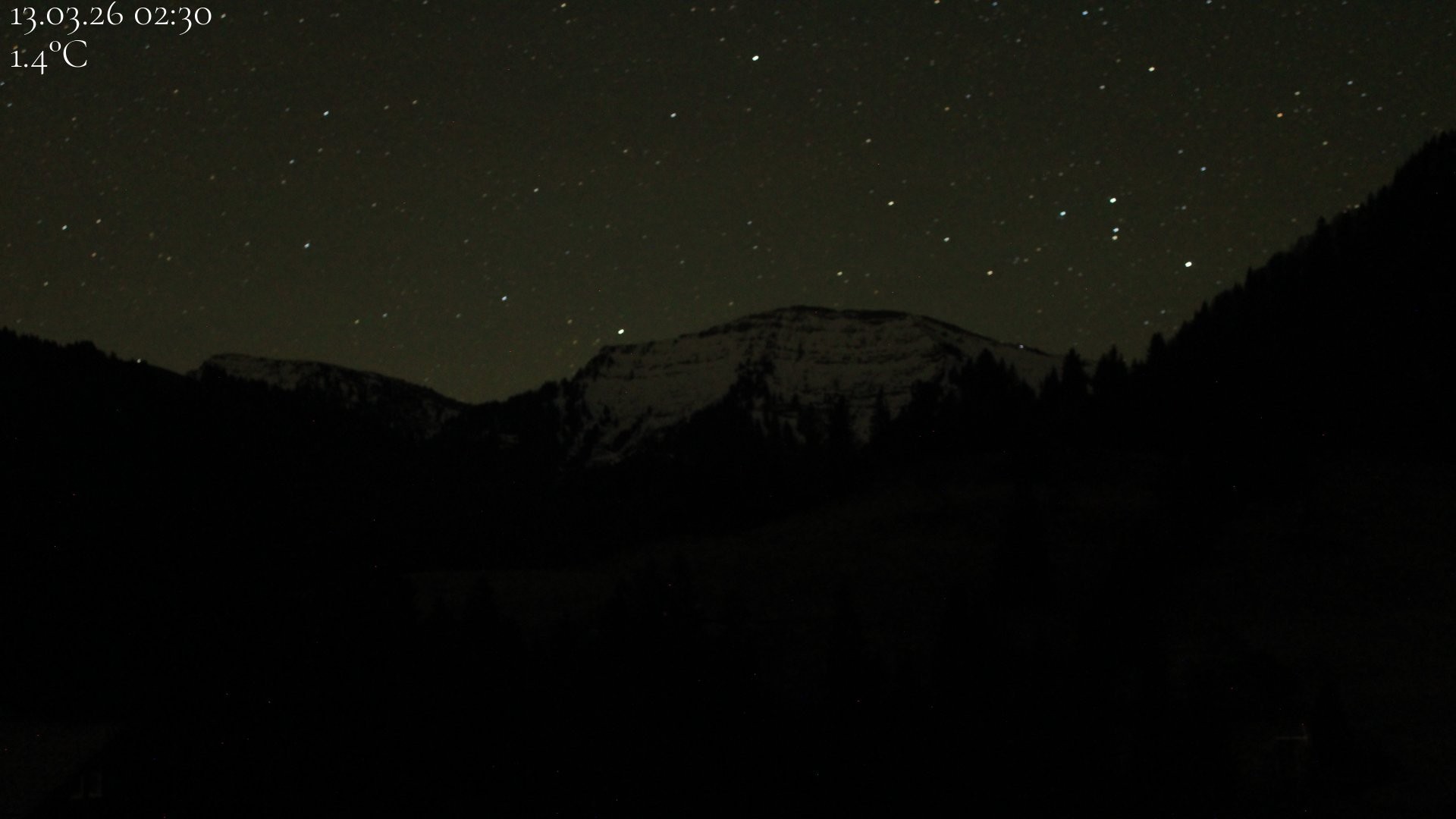 Archiv Foto Webcam Oberstaufen - Blick Hochgrat vom Biohotel Schratt
