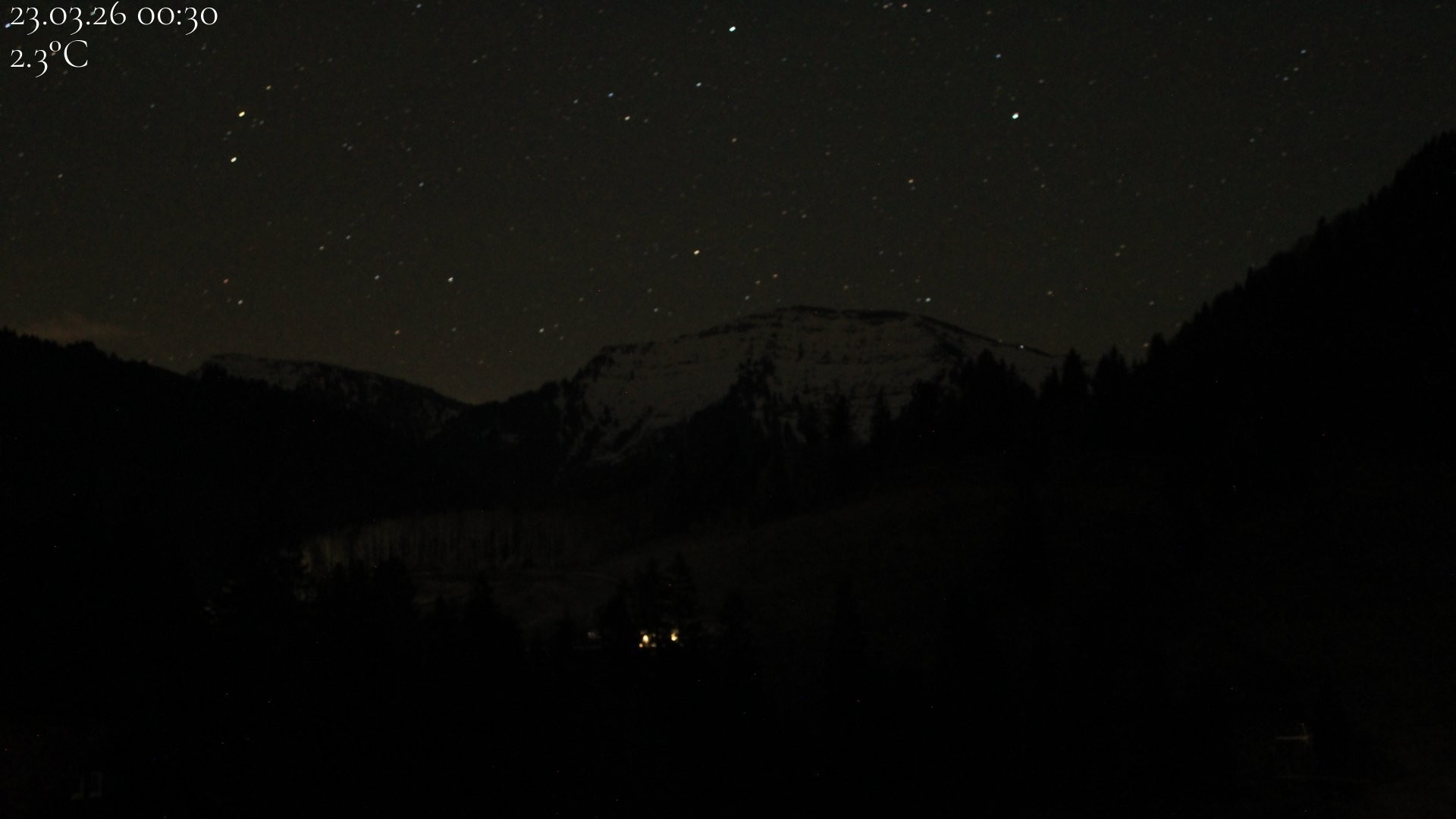Archiv Foto Webcam Oberstaufen - Blick Hochgrat vom Biohotel Schratt