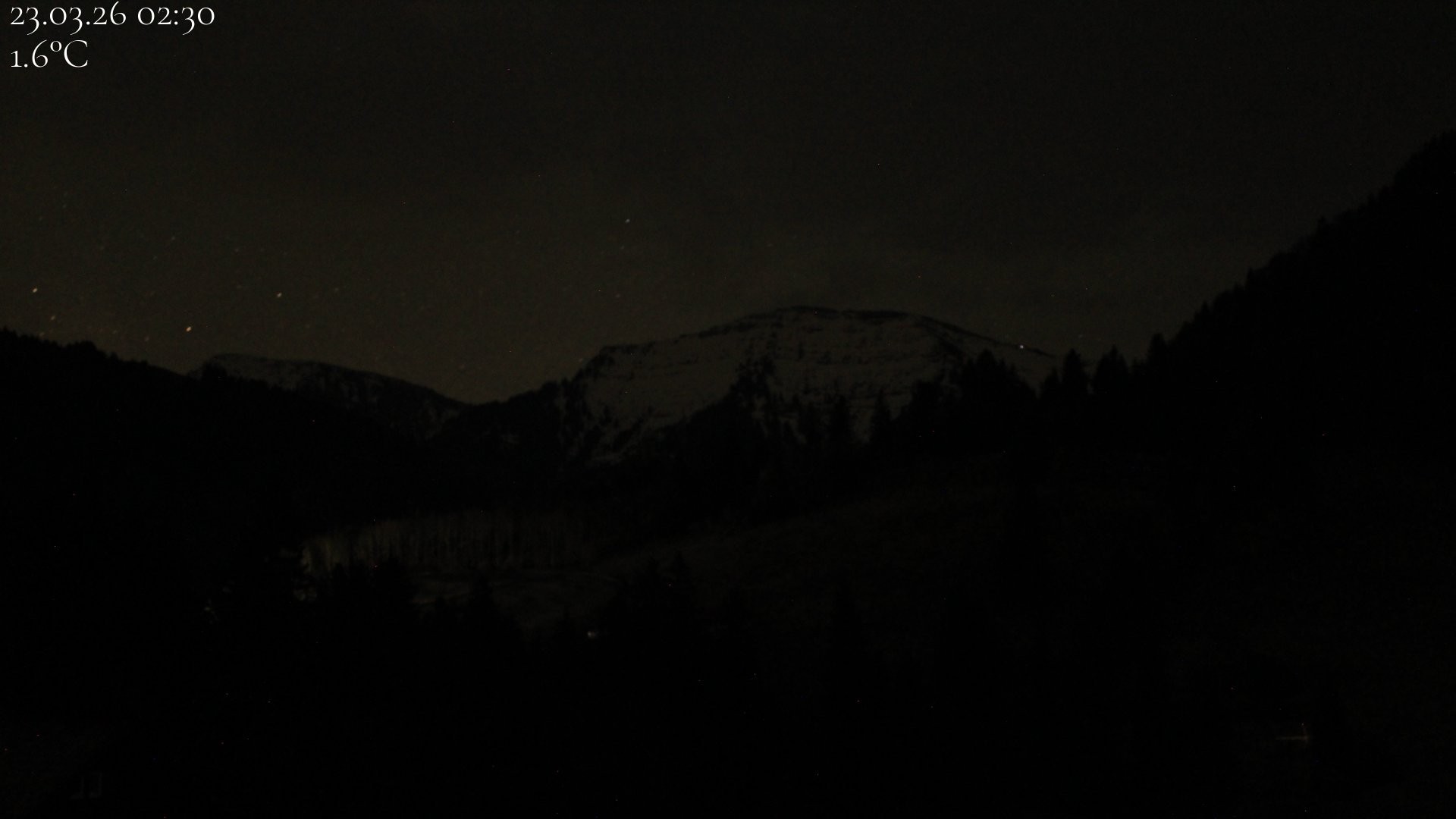Archiv Foto Webcam Oberstaufen - Blick Hochgrat vom Biohotel Schratt