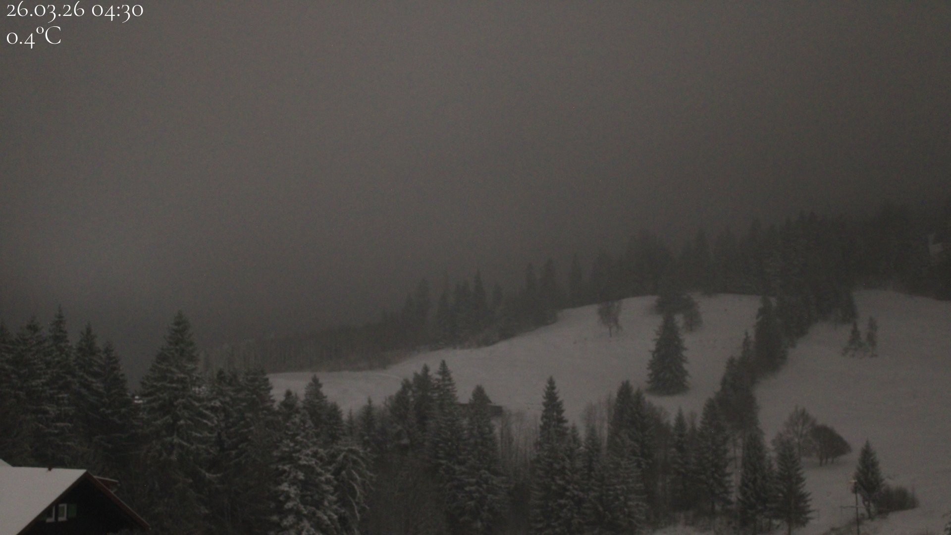 Archiv Foto Webcam Oberstaufen - Blick Hochgrat vom Biohotel Schratt