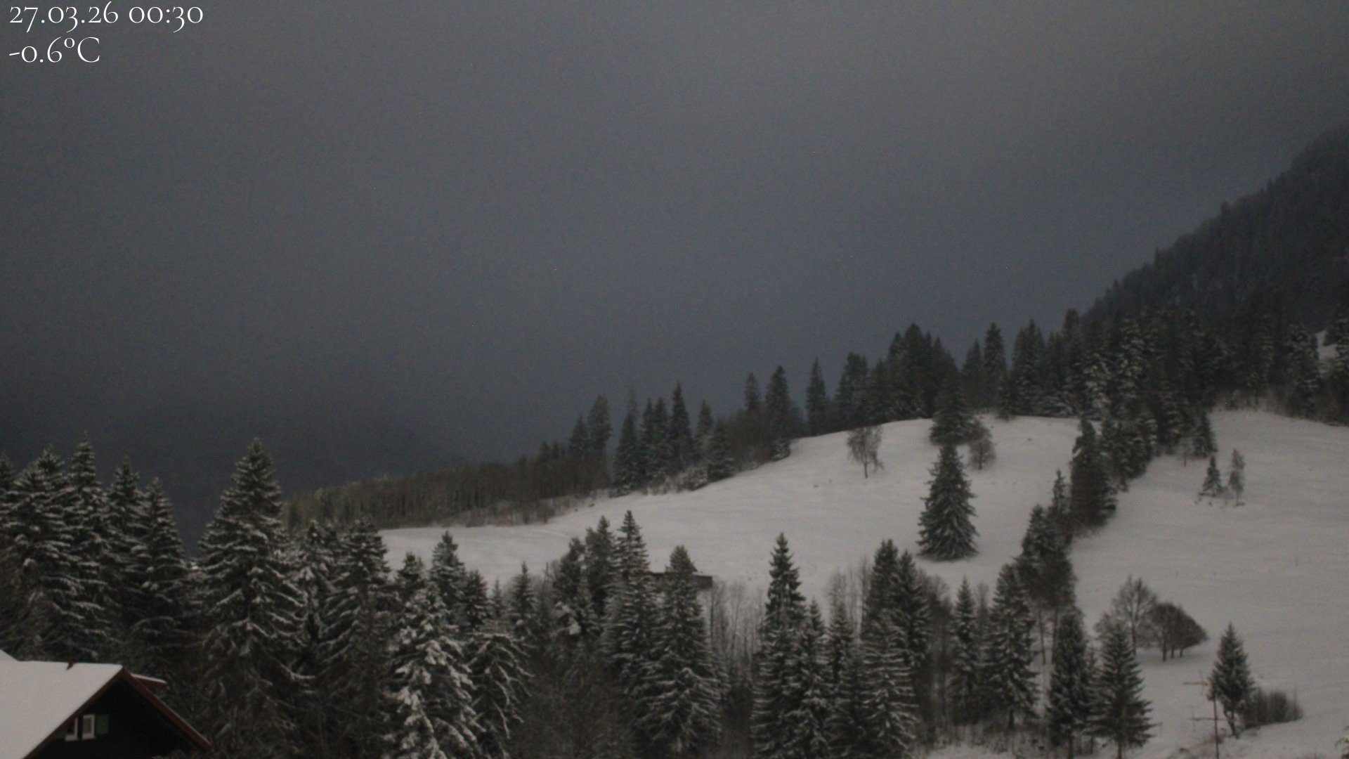 Archiv Foto Webcam Oberstaufen - Blick Hochgrat vom Biohotel Schratt