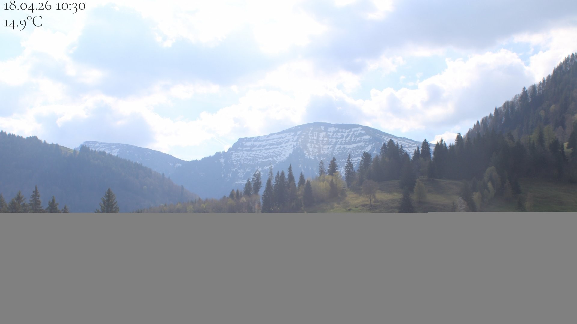 Archived image Webcam Oberstaufen - View Hochgrat from Hotel Schratt