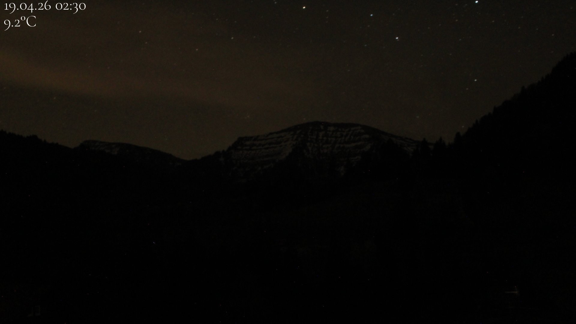 Archiv Foto Webcam Oberstaufen - Blick Hochgrat vom Biohotel Schratt