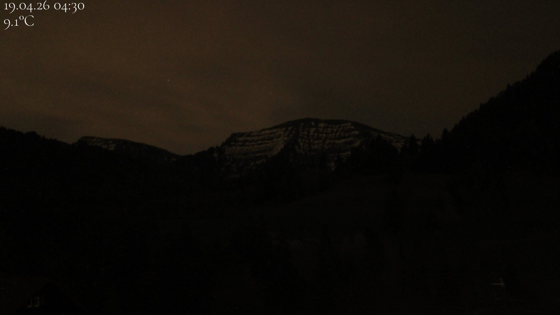 Archiv Foto Webcam Oberstaufen - Blick Hochgrat vom Biohotel Schratt