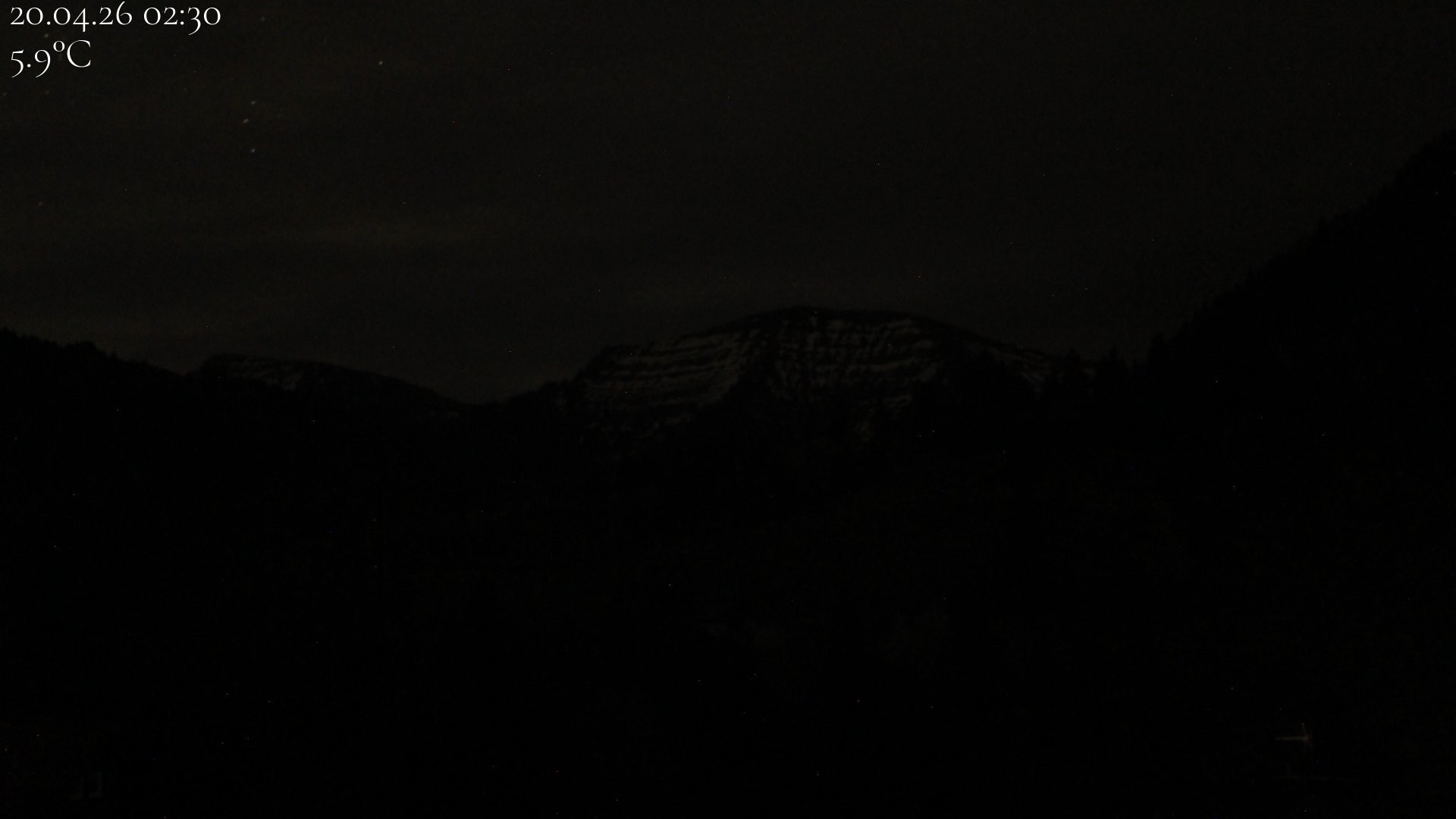 Archiv Foto Webcam Oberstaufen - Blick Hochgrat vom Biohotel Schratt