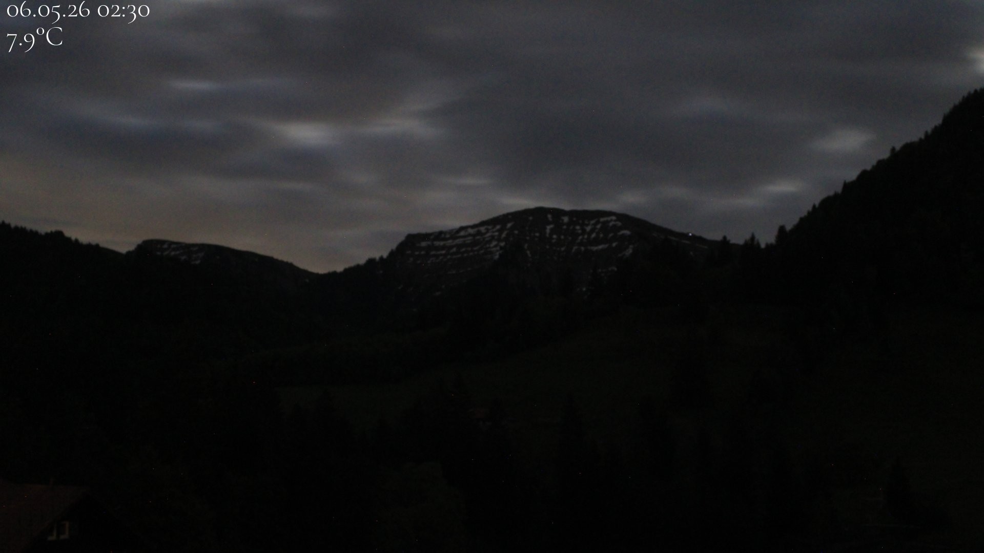 Archiv Foto Webcam Oberstaufen - Blick Hochgrat vom Biohotel Schratt