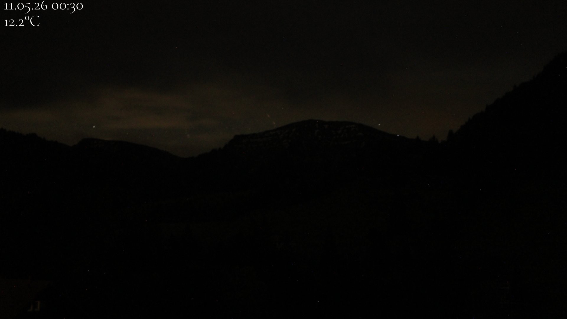 Archiv Foto Webcam Oberstaufen - Blick Hochgrat vom Biohotel Schratt