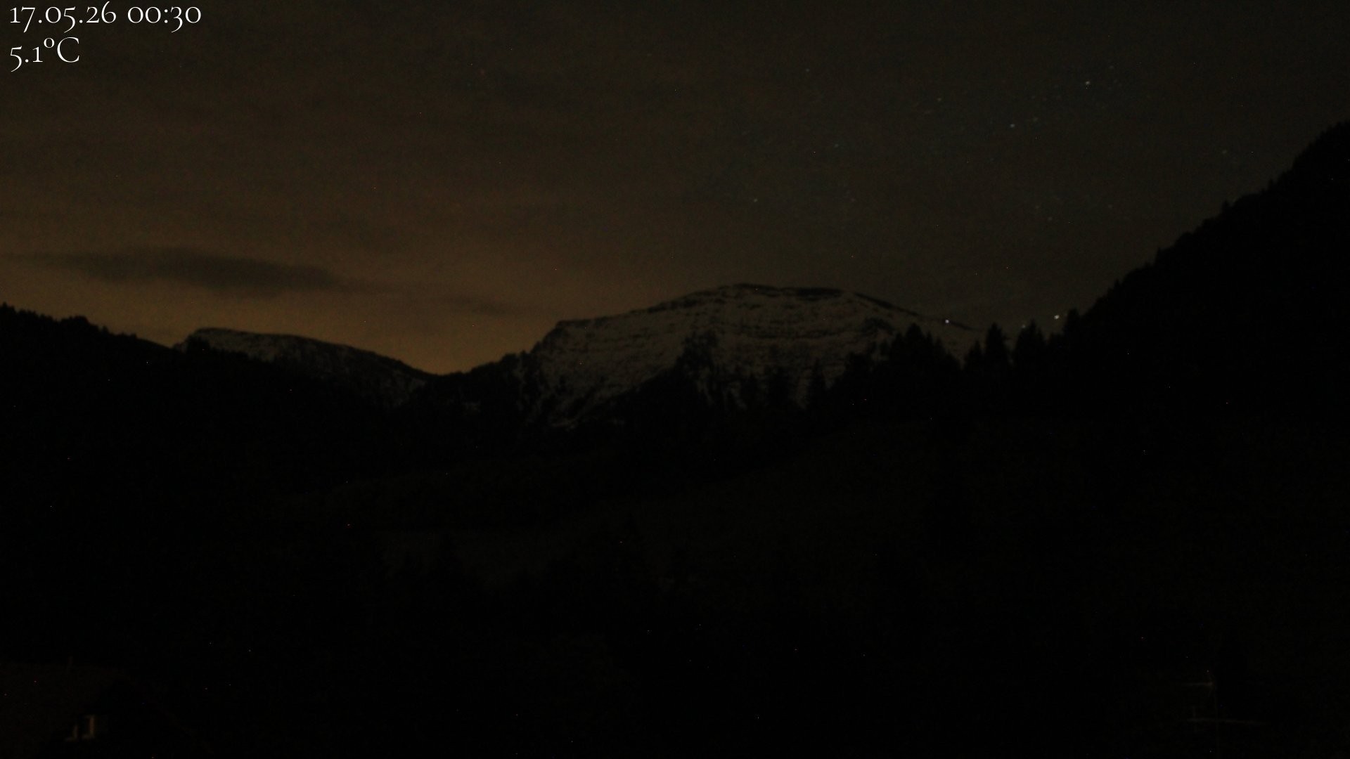 Archiv Foto Webcam Oberstaufen - Blick Hochgrat vom Biohotel Schratt