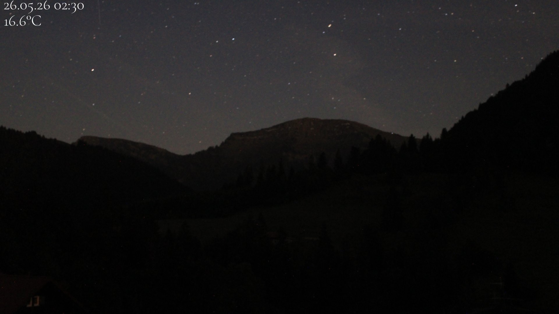 Archived image Webcam Oberstaufen - View Hochgrat from Hotel Schratt
