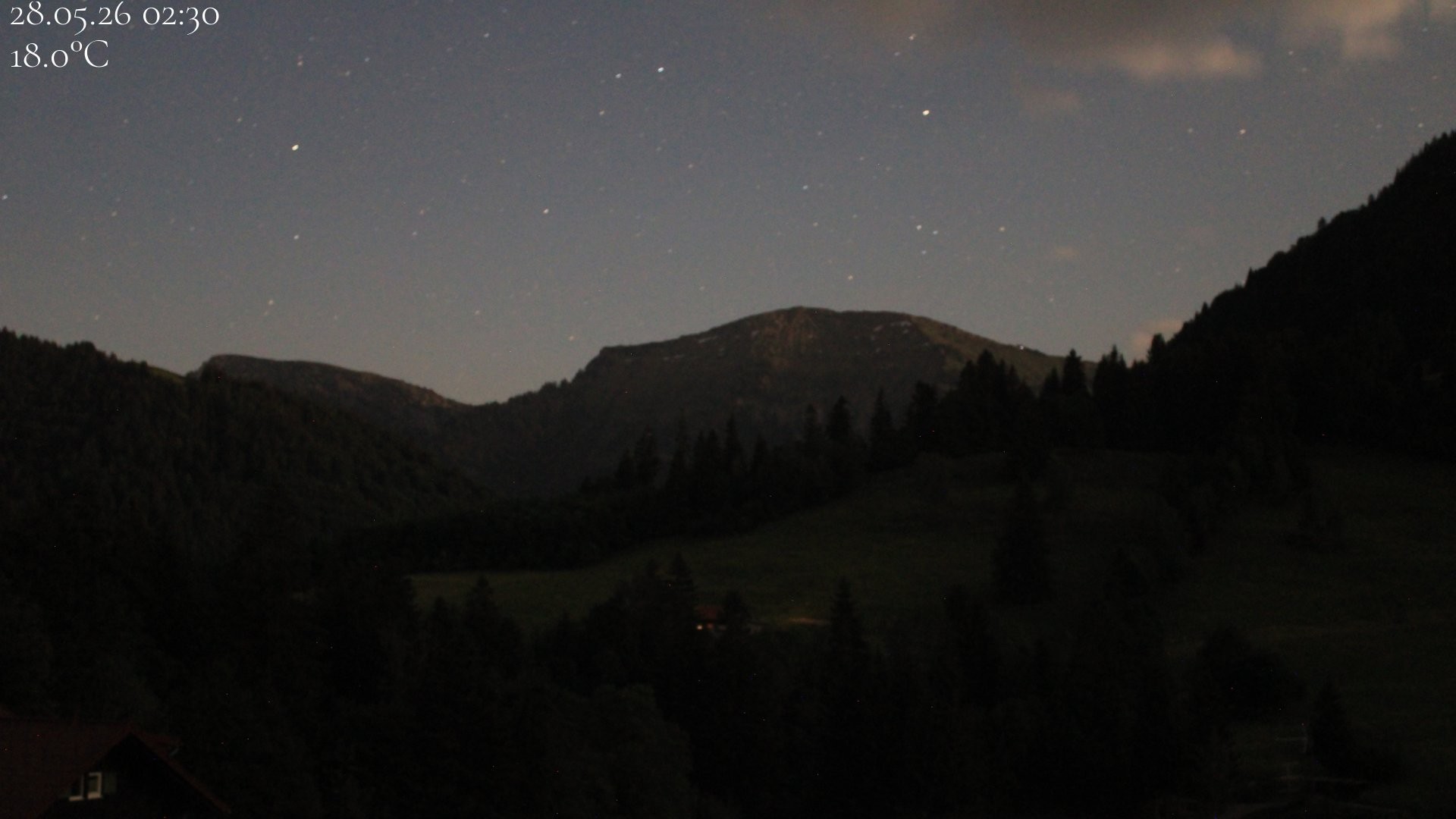 Archived image Webcam Oberstaufen - View Hochgrat from Hotel Schratt