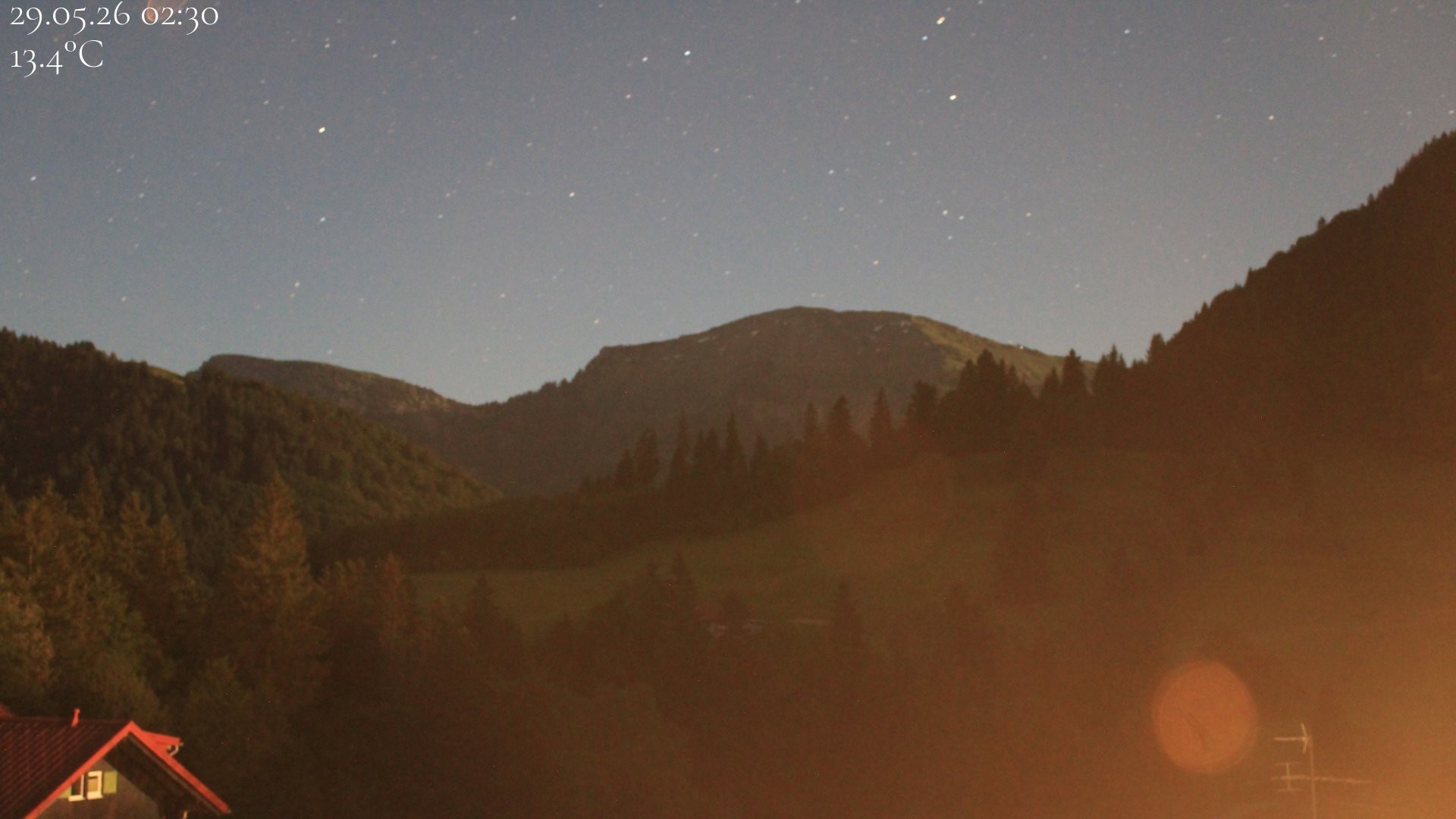 Archiv Foto Webcam Oberstaufen - Blick Hochgrat vom Biohotel Schratt