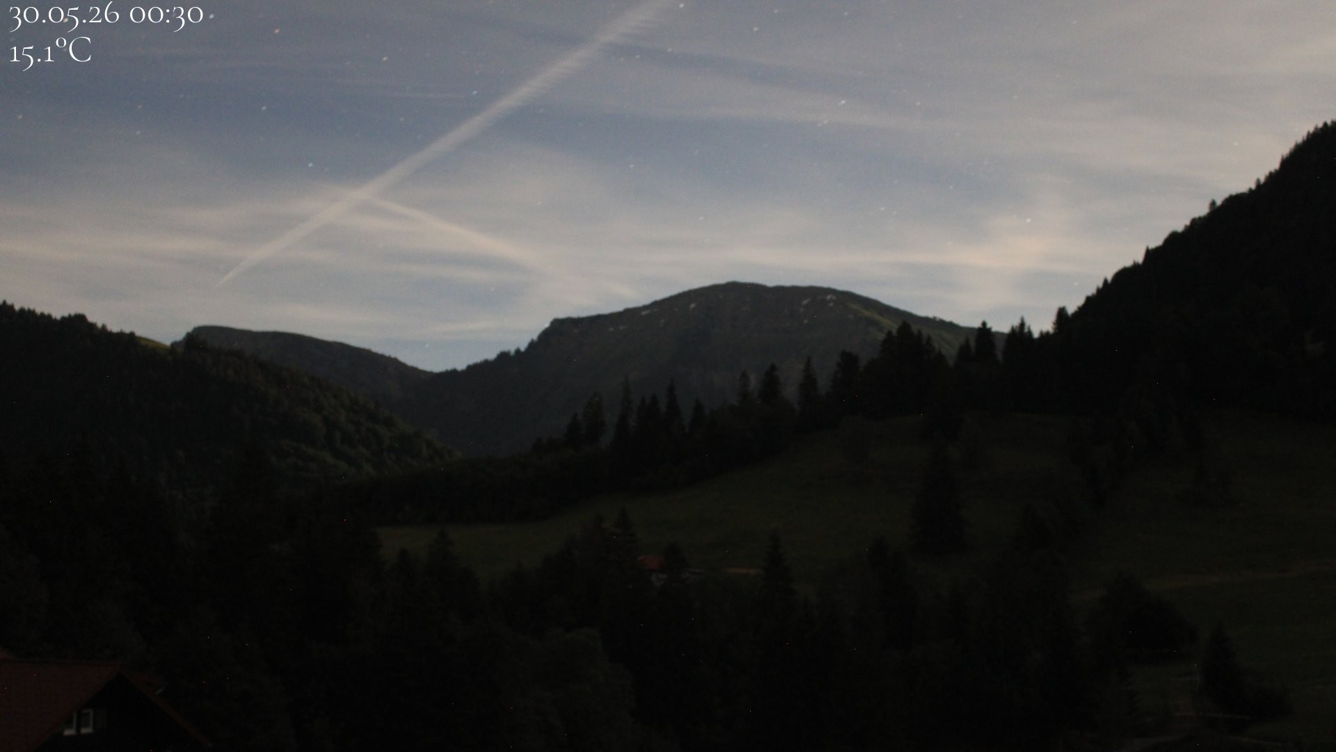 Archived image Webcam Oberstaufen - View Hochgrat from Hotel Schratt