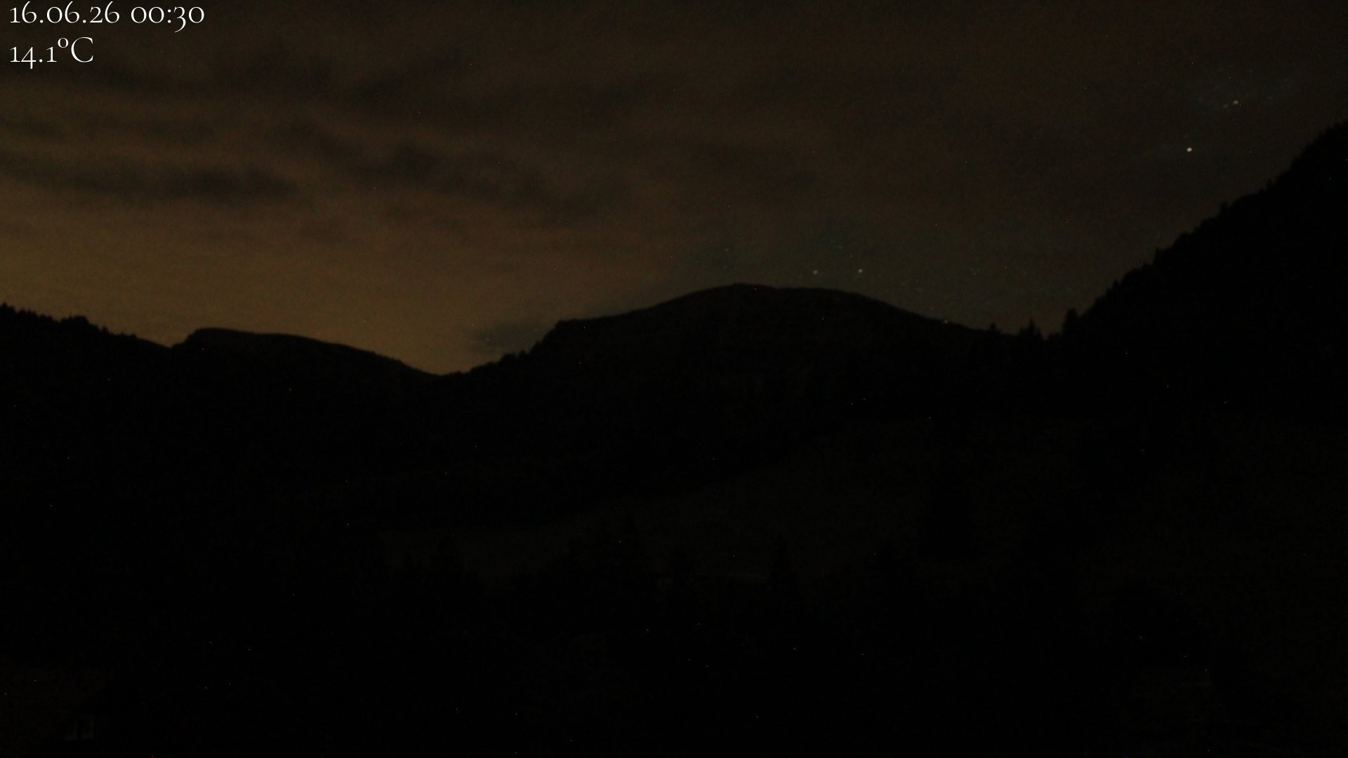 Archiv Foto Webcam Oberstaufen - Blick Hochgrat vom Biohotel Schratt