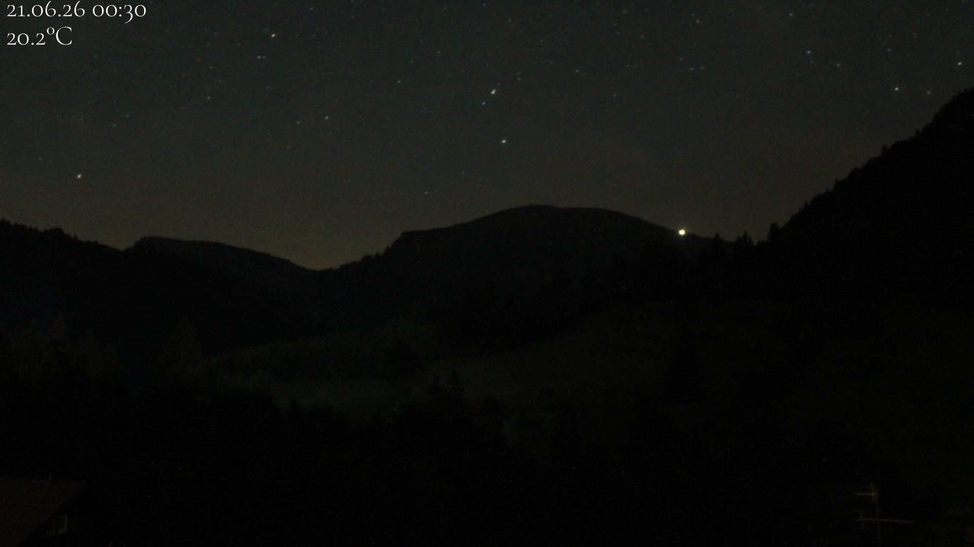Archived image Webcam Oberstaufen - View Hochgrat from Hotel Schratt