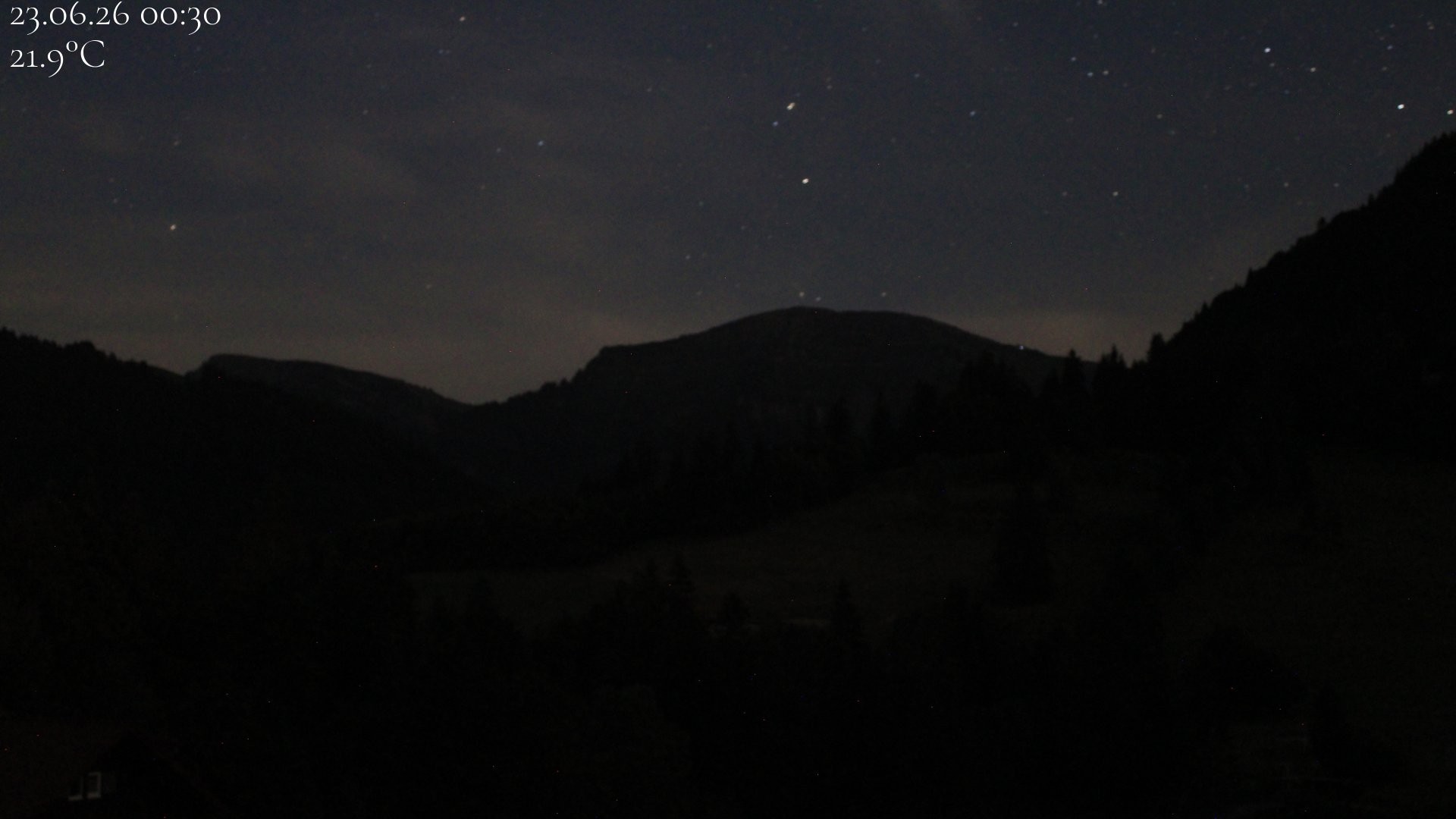Archived image Webcam Oberstaufen - View Hochgrat from Hotel Schratt