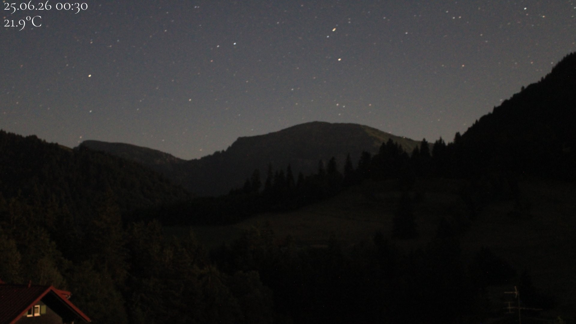 Archived image Webcam Oberstaufen - View Hochgrat from Hotel Schratt