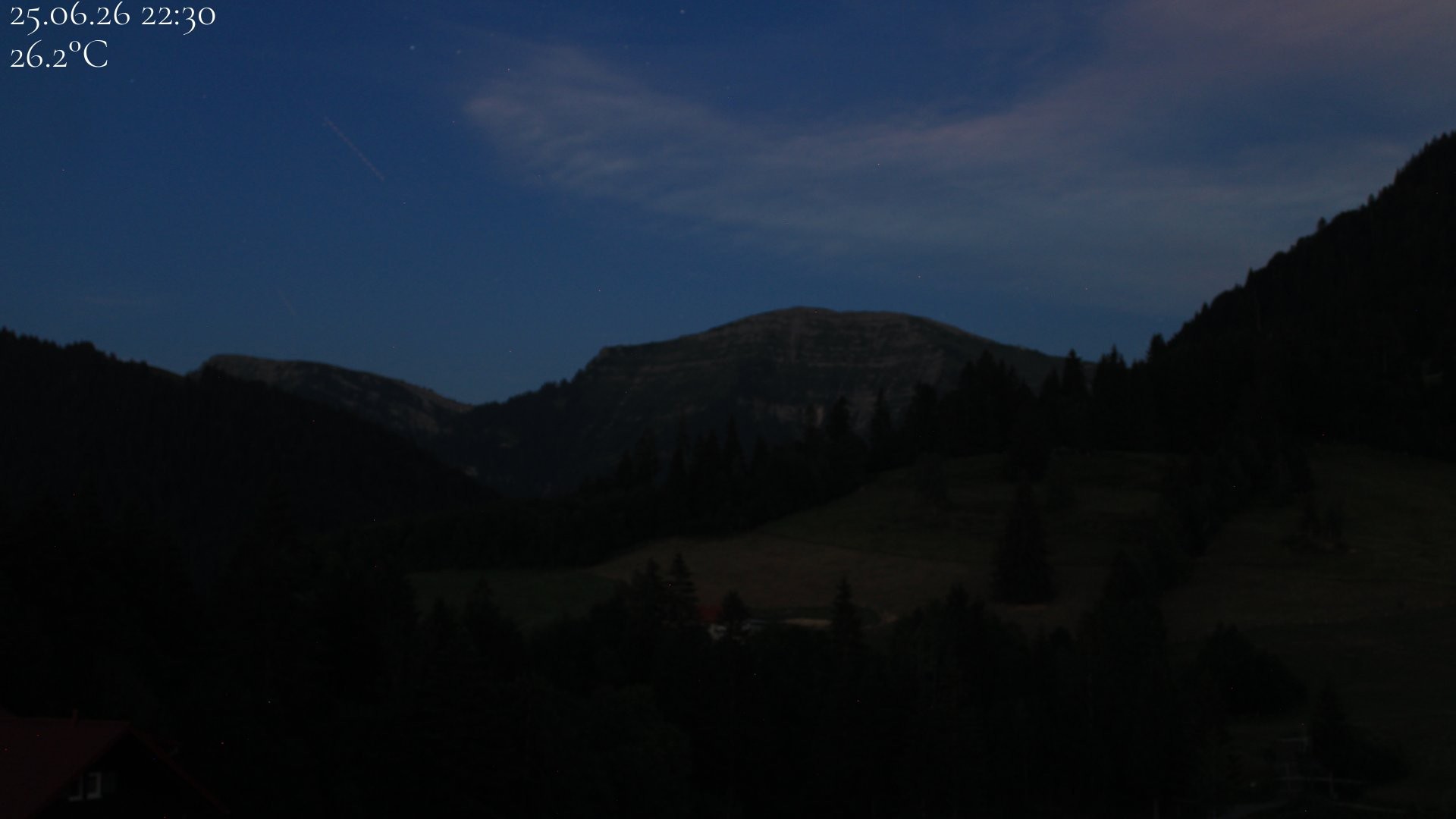 Archiv Foto Webcam Oberstaufen - Blick Hochgrat vom Biohotel Schratt