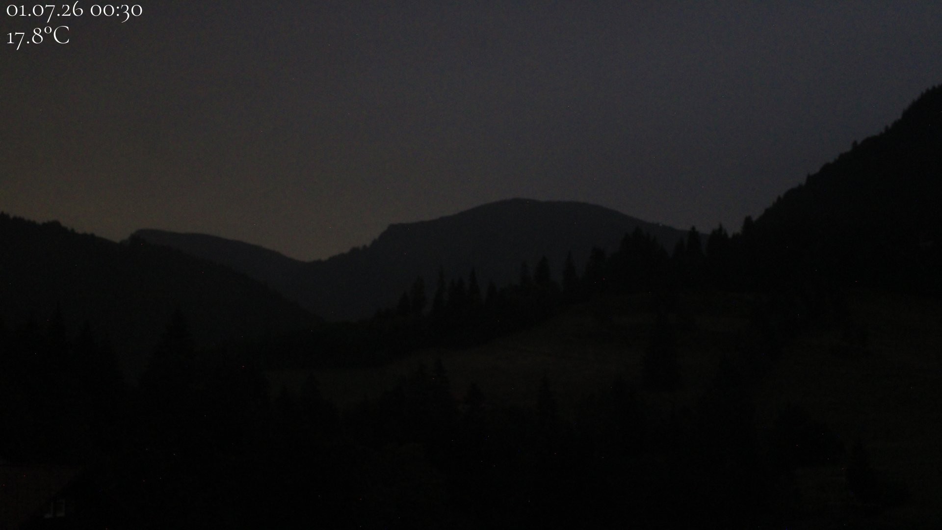 Archiv Foto Webcam Oberstaufen - Blick Hochgrat vom Biohotel Schratt