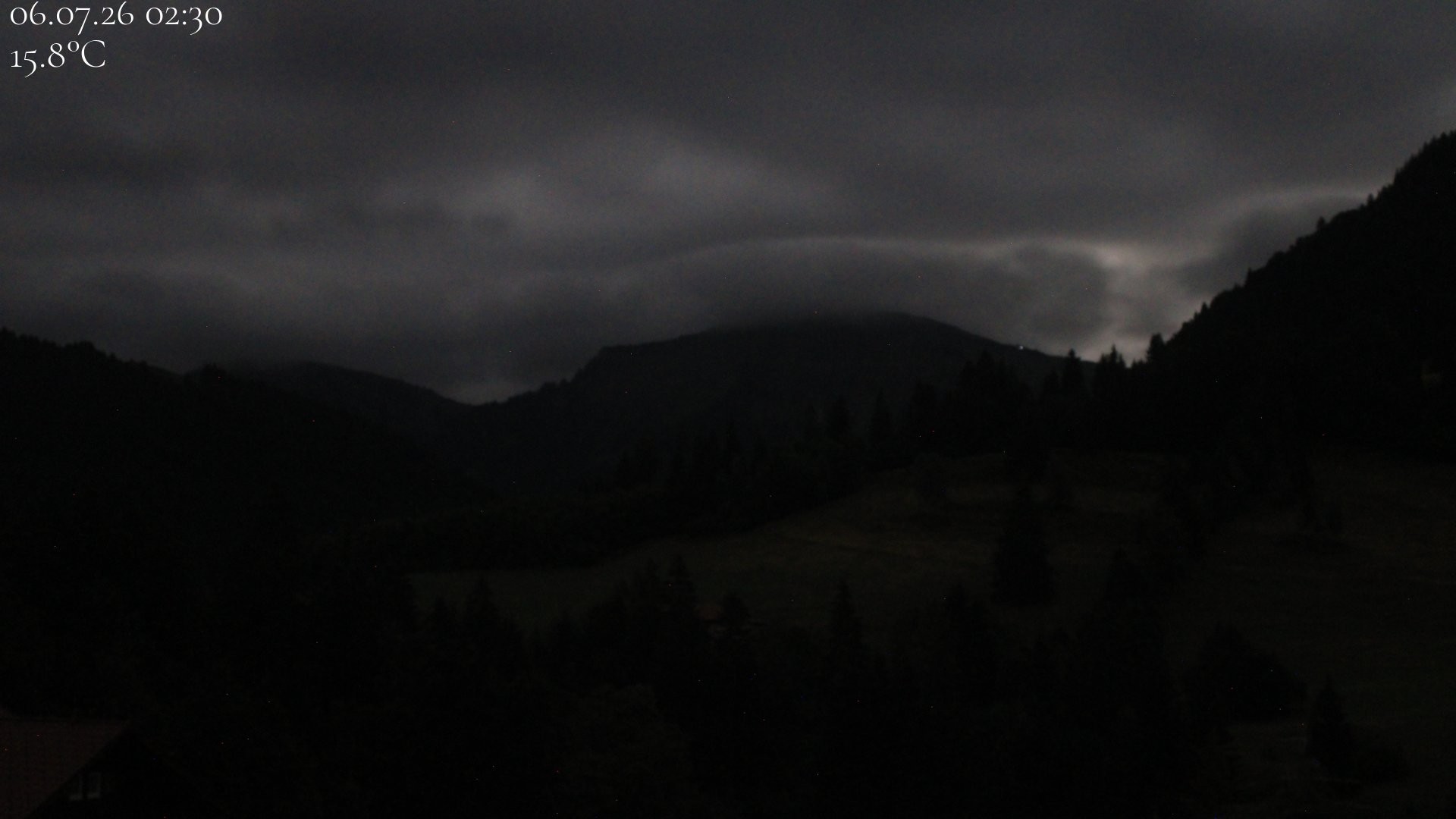 Archiv Foto Webcam Oberstaufen - Blick Hochgrat vom Biohotel Schratt