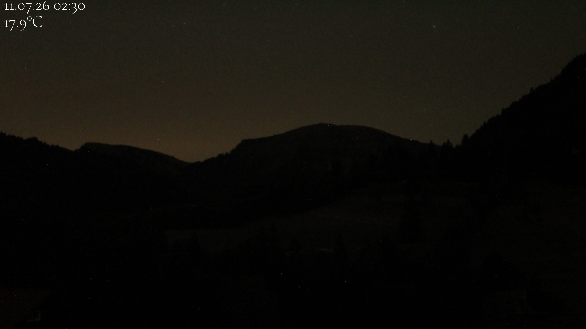 Archiv Foto Webcam Oberstaufen - Blick Hochgrat vom Biohotel Schratt