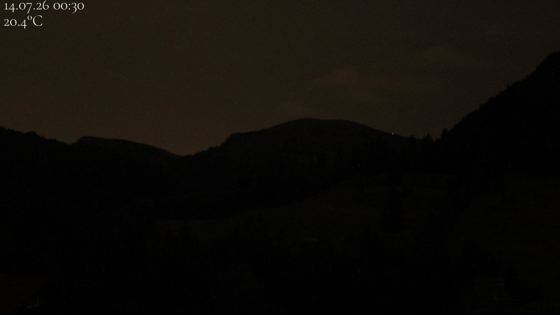 Archiv Foto Webcam Oberstaufen - Blick Hochgrat vom Biohotel Schratt