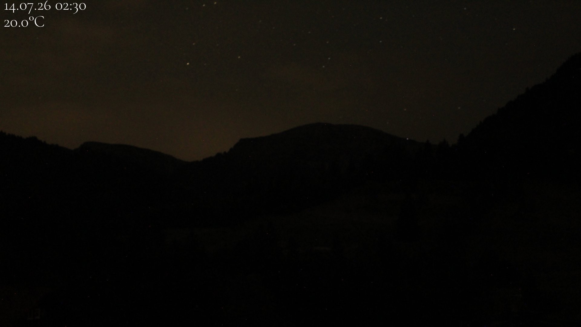 Archiv Foto Webcam Oberstaufen - Blick Hochgrat vom Biohotel Schratt