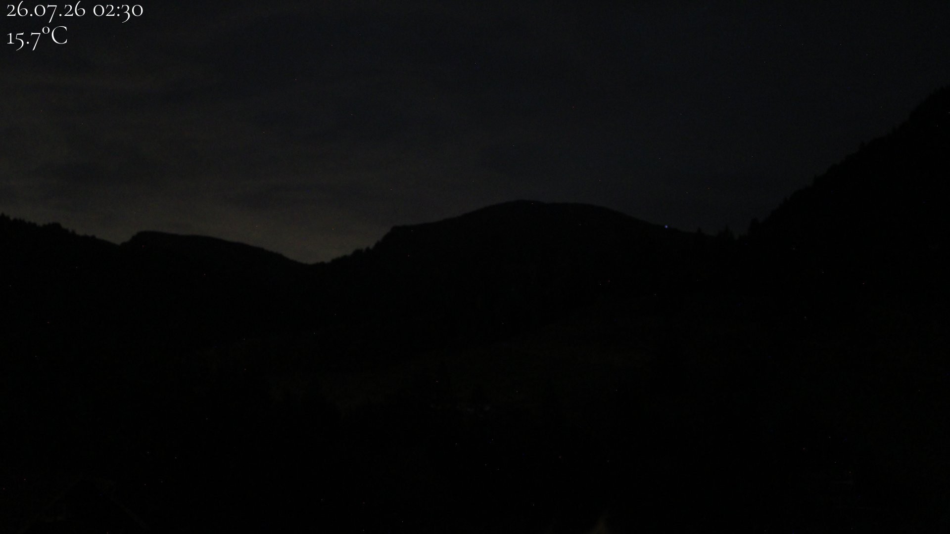 Archiv Foto Webcam Oberstaufen - Blick Hochgrat vom Biohotel Schratt