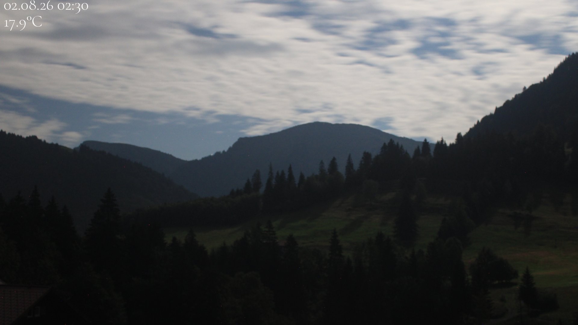 Archiv Foto Webcam Oberstaufen - Blick Hochgrat vom Biohotel Schratt