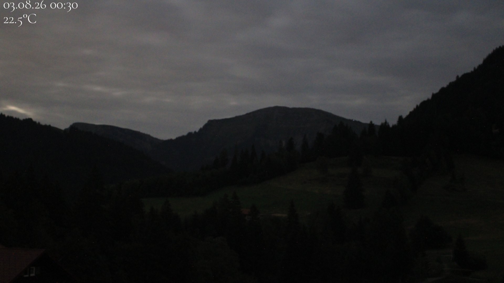 Archiv Foto Webcam Oberstaufen - Blick Hochgrat vom Biohotel Schratt