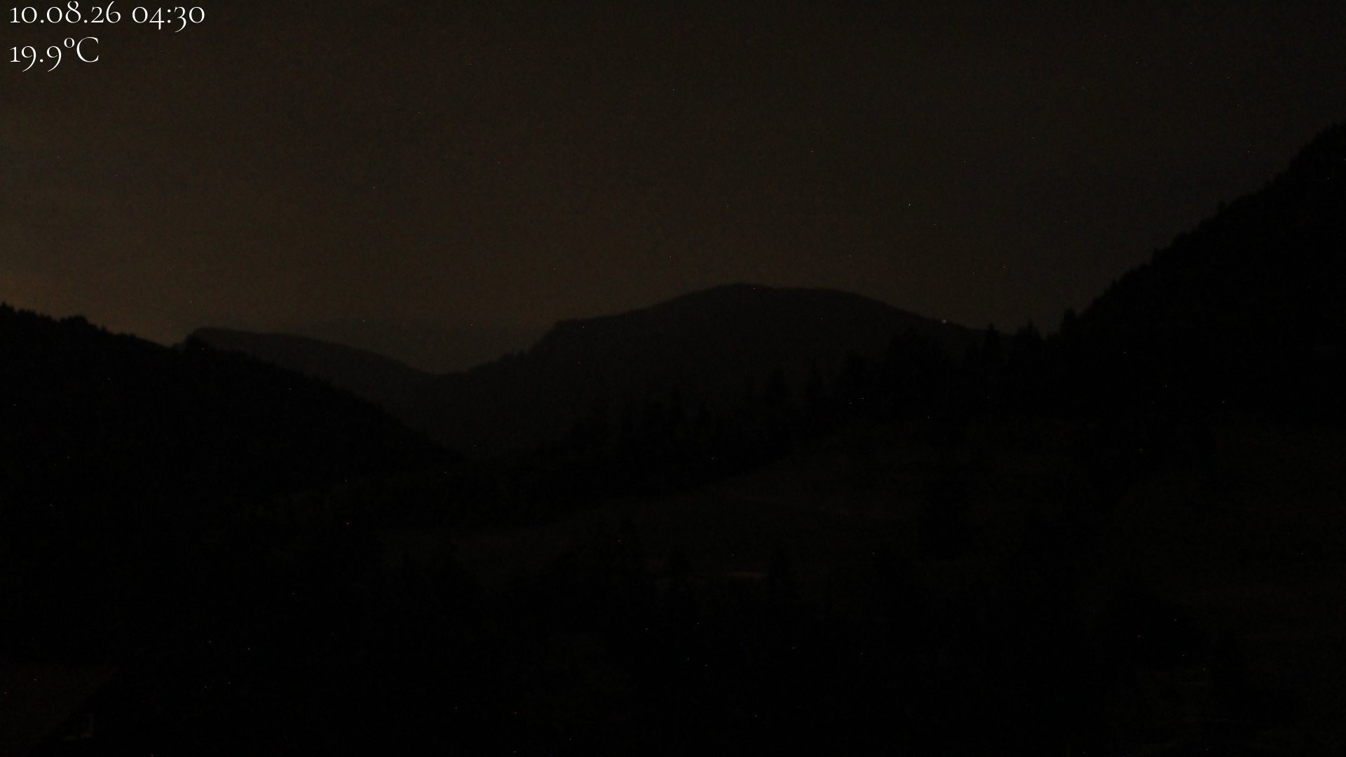 Archiv Foto Webcam Oberstaufen - Blick Hochgrat vom Biohotel Schratt