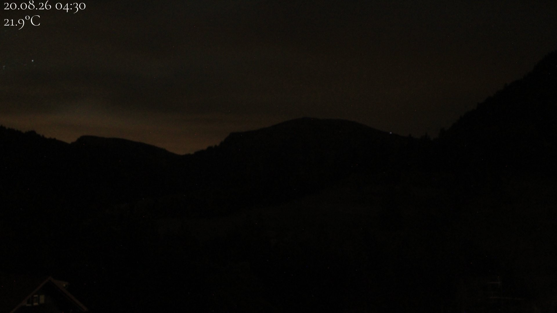 Archiv Foto Webcam Oberstaufen - Blick Hochgrat vom Biohotel Schratt