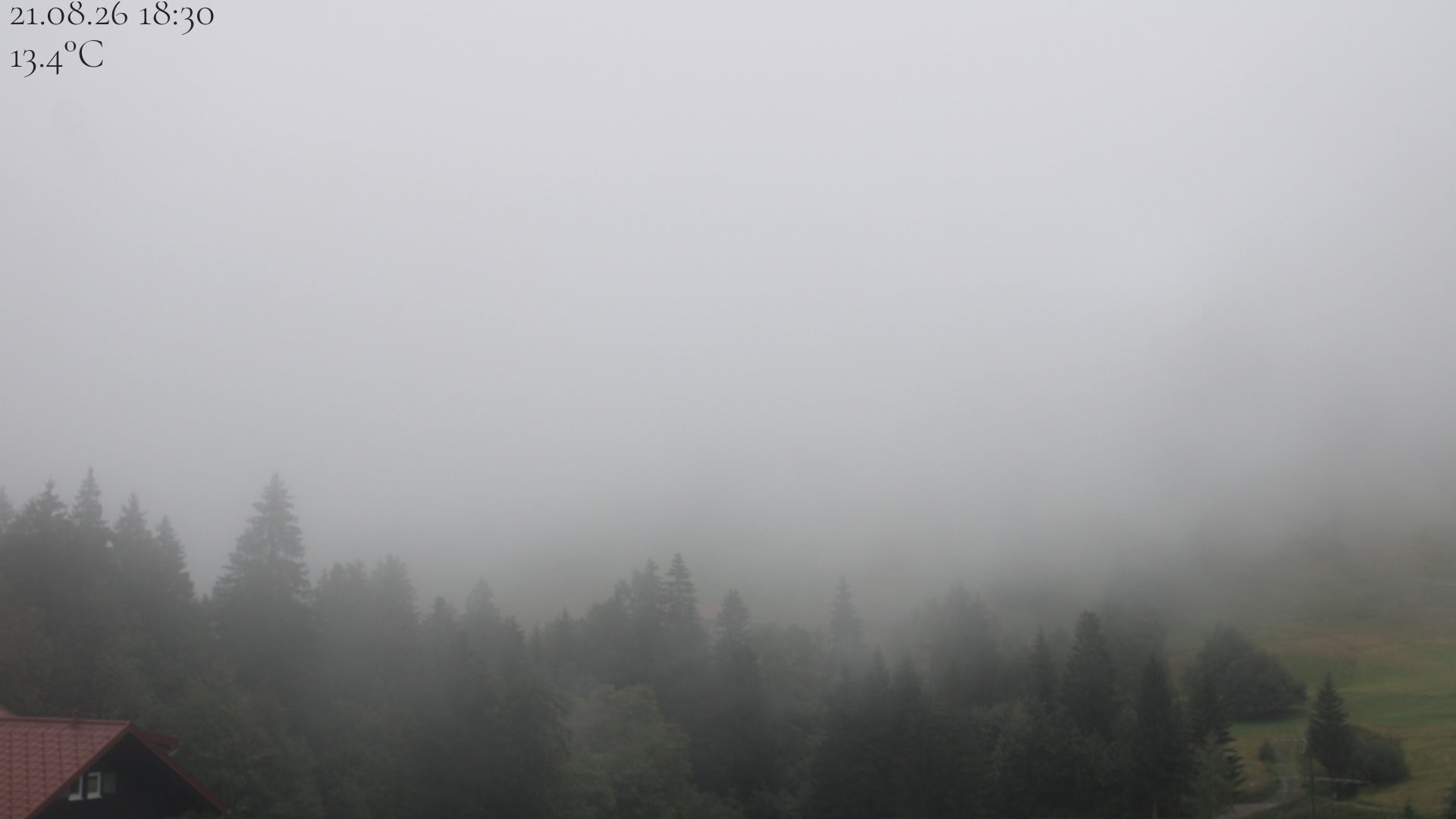 Archived image Webcam Oberstaufen - View Hochgrat from Hotel Schratt
