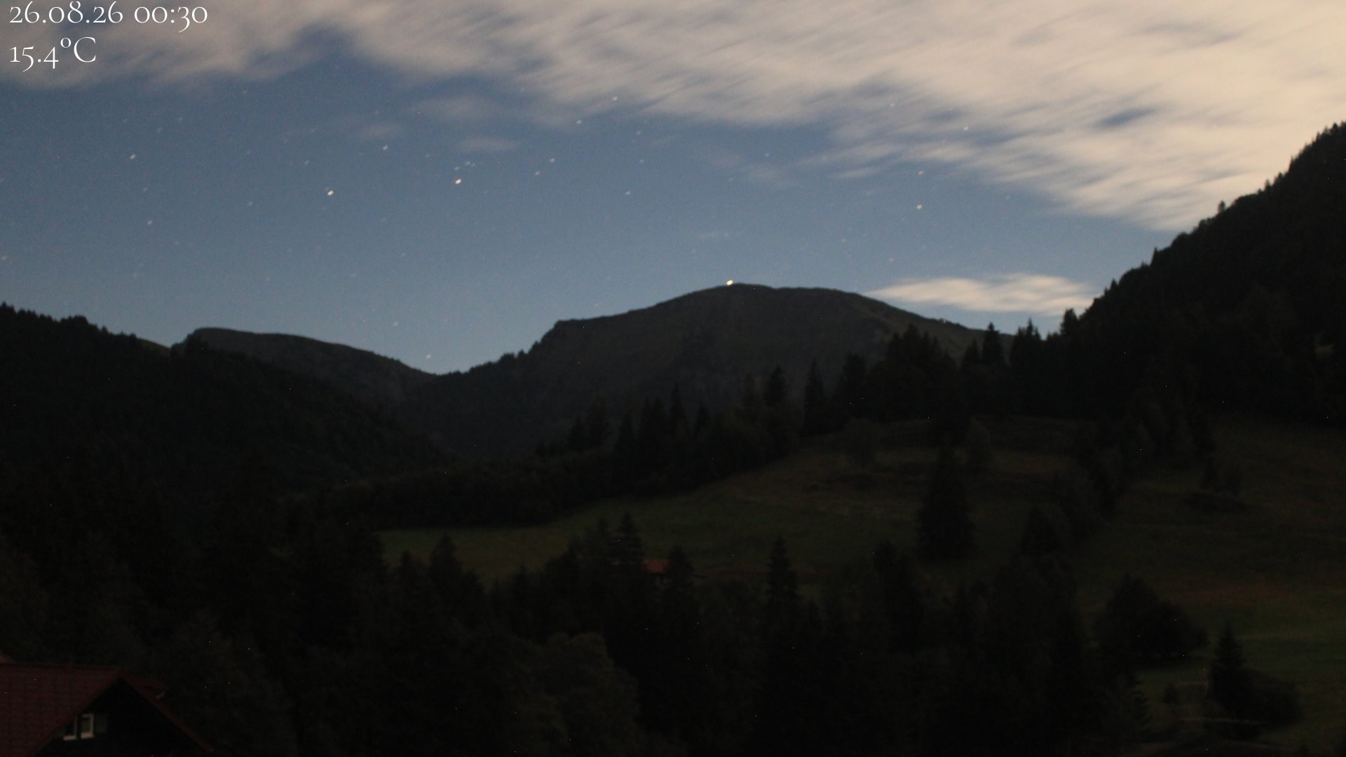 Archived image Webcam Oberstaufen - View Hochgrat from Hotel Schratt