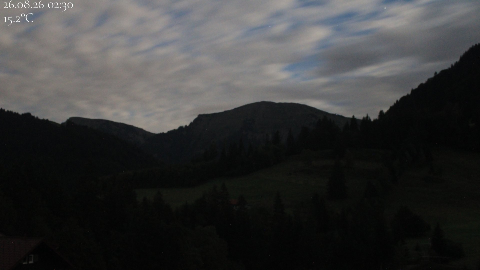 Archived image Webcam Oberstaufen - View Hochgrat from Hotel Schratt