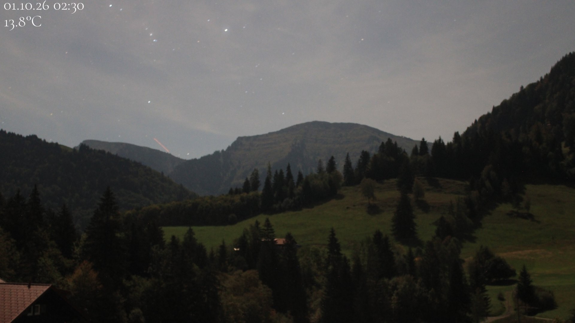 Archiv Foto Webcam Oberstaufen - Blick Hochgrat vom Biohotel Schratt