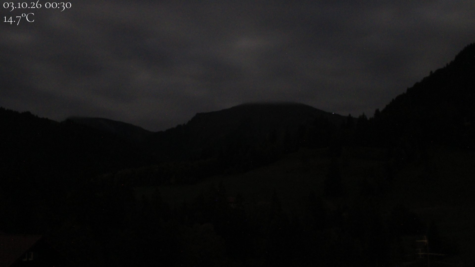 Archived image Webcam Oberstaufen - View Hochgrat from Hotel Schratt