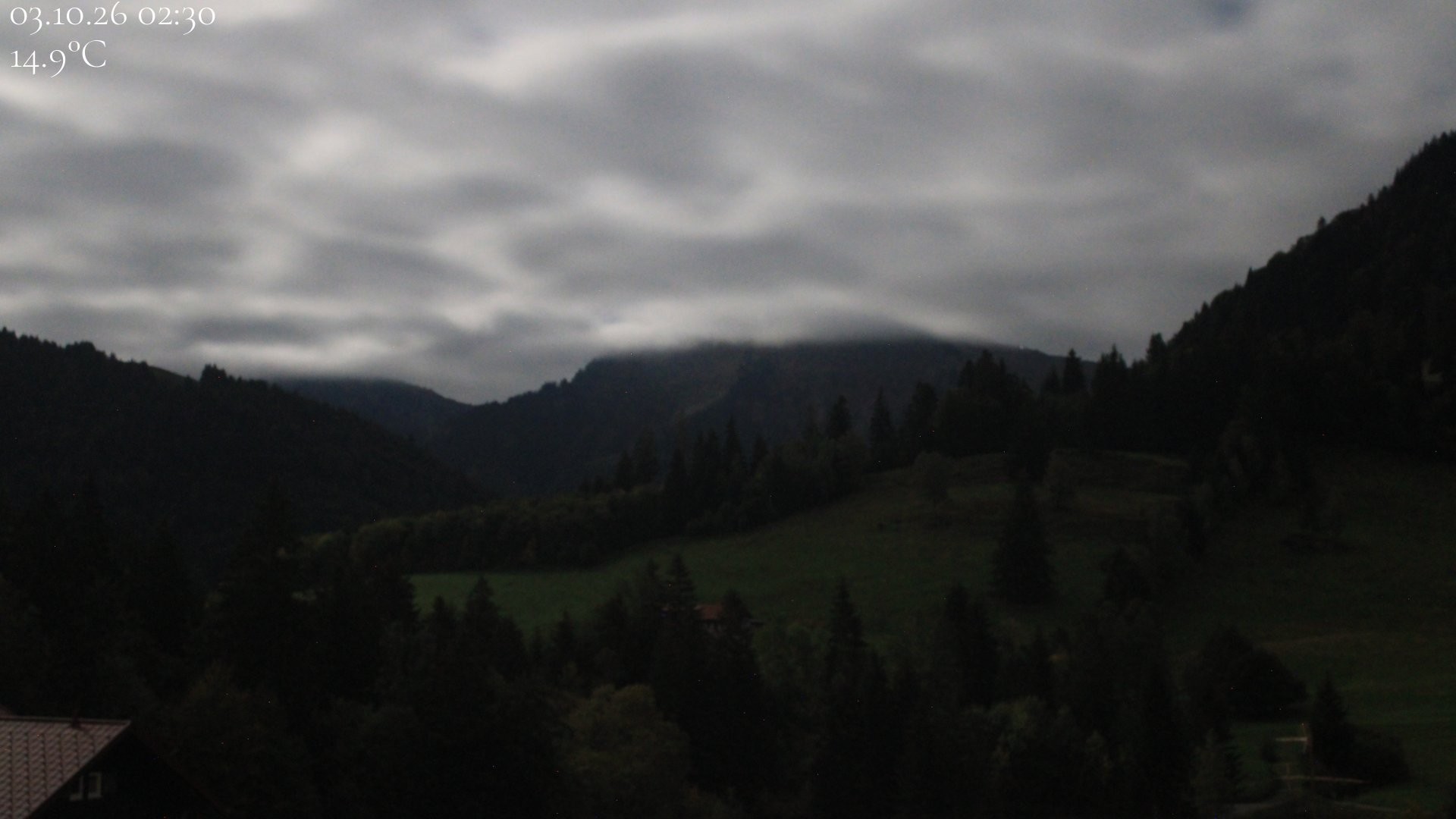 Archived image Webcam Oberstaufen - View Hochgrat from Hotel Schratt