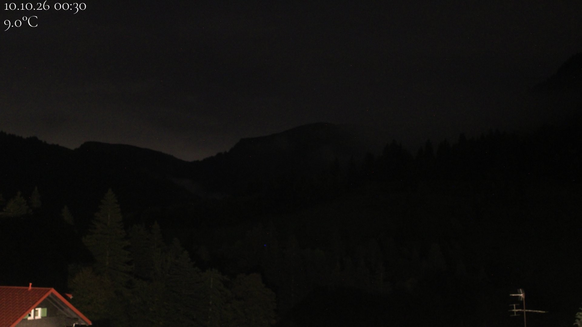 Archived image Webcam Oberstaufen - View Hochgrat from Hotel Schratt