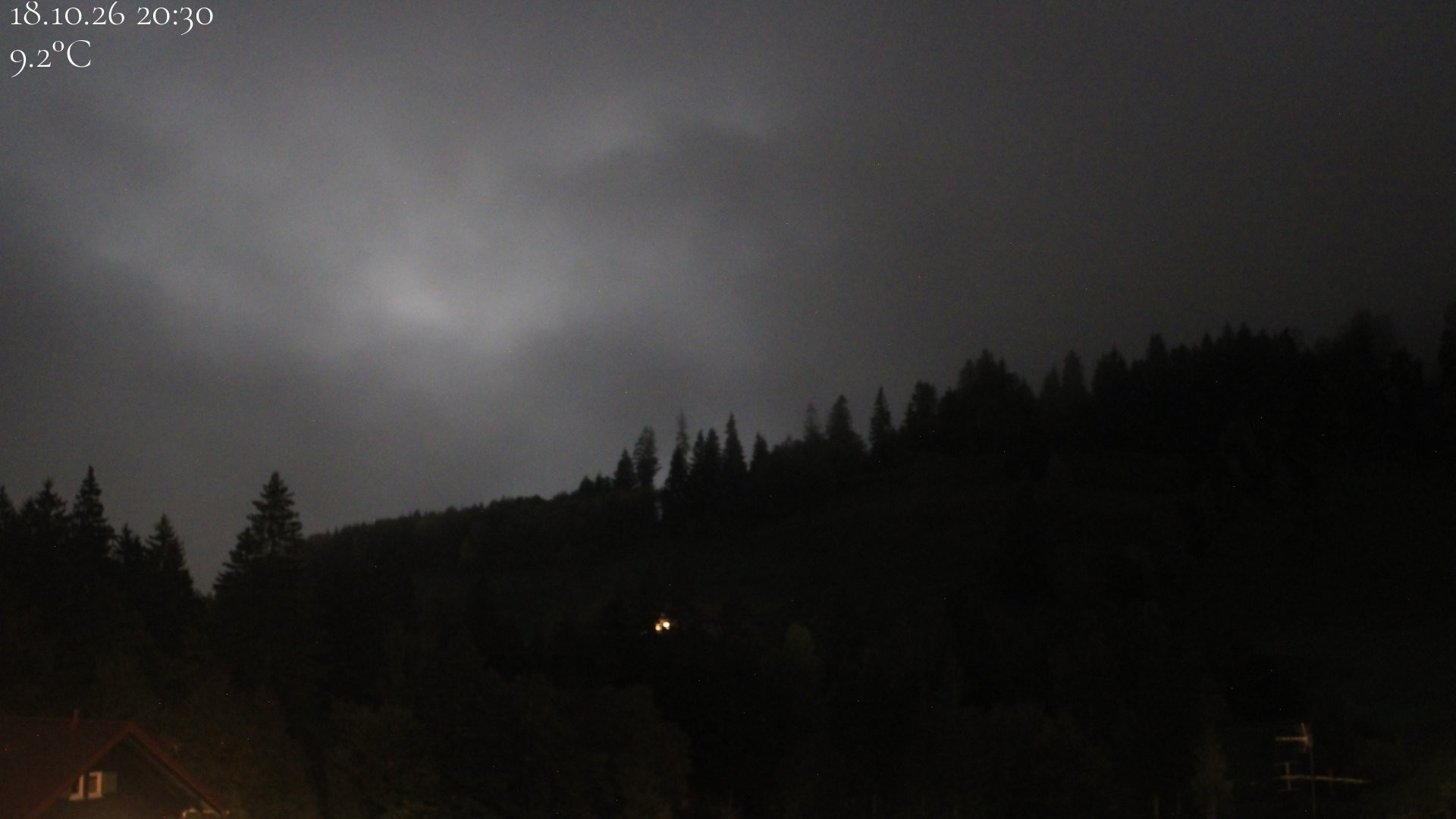 Archiv Foto Webcam Oberstaufen - Blick Hochgrat vom Biohotel Schratt